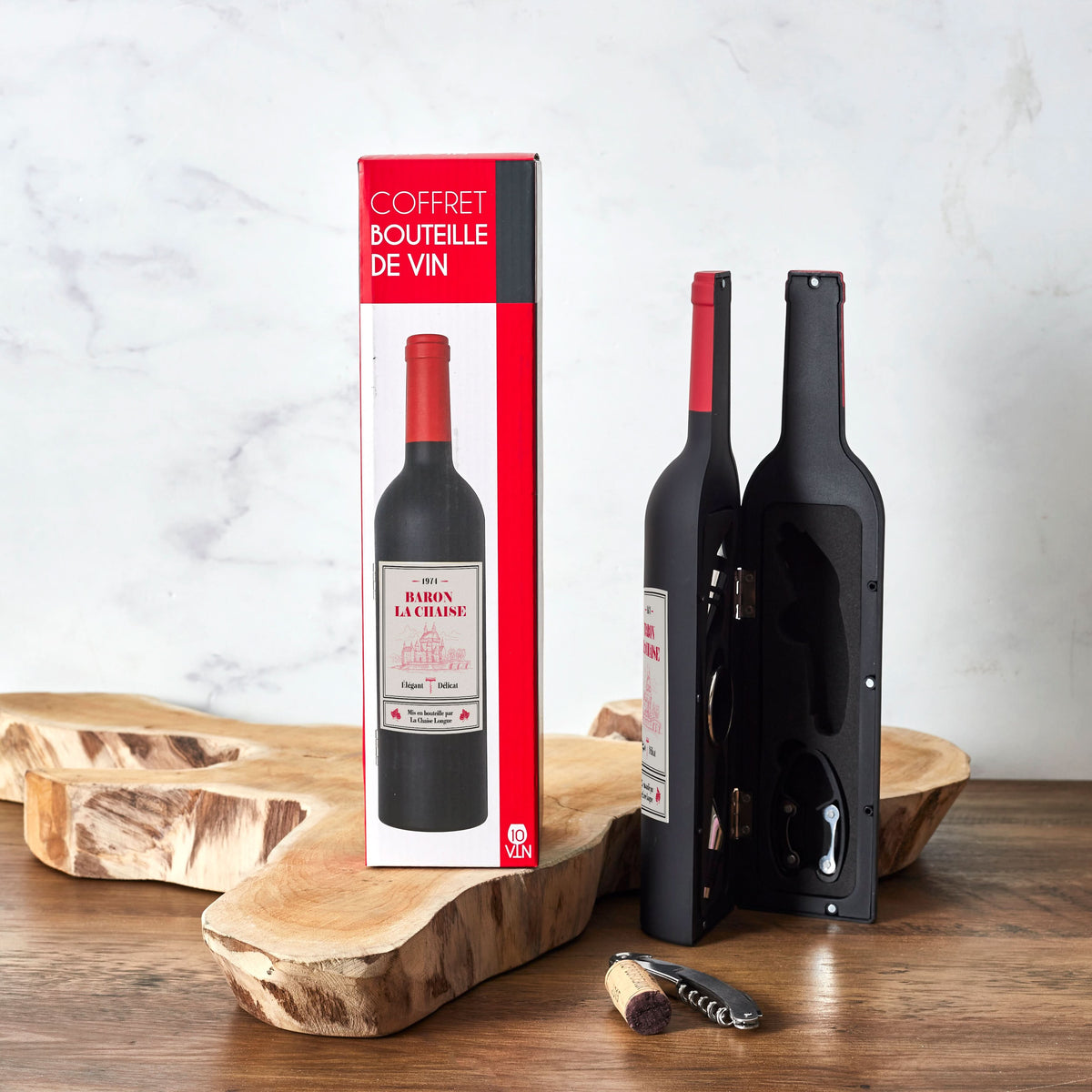 COFFRET BOUTEILLE 5 ACCESSOIRES