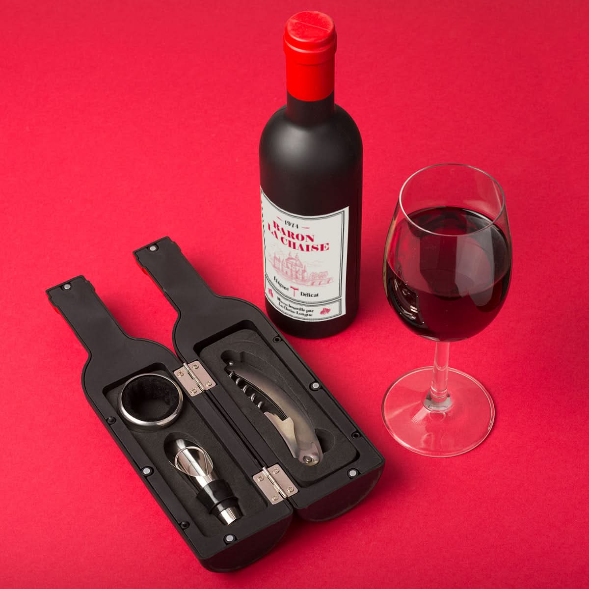 COFFRET BOUTEILLE 3 ACCESSOIRES
