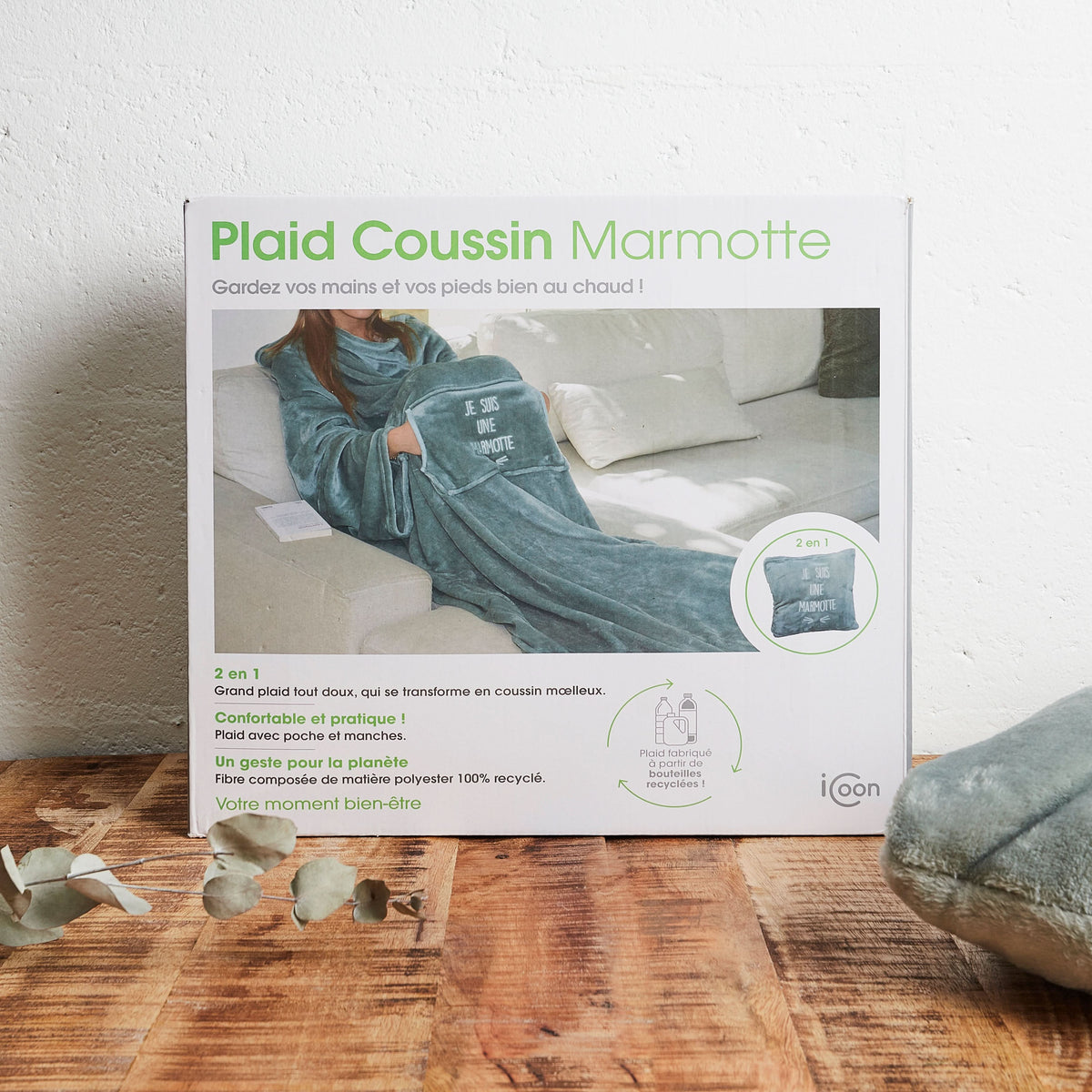 PLAID KANGOUROU JE SUIS UNE MARMOTTE