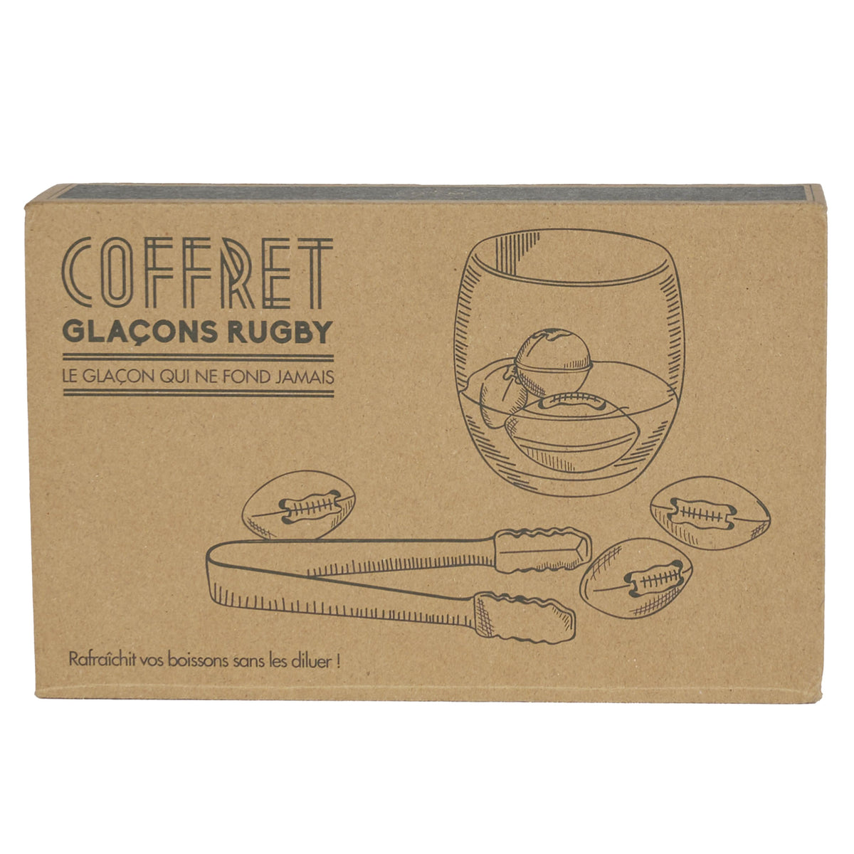 COFFRET GLACONS RUGBY
