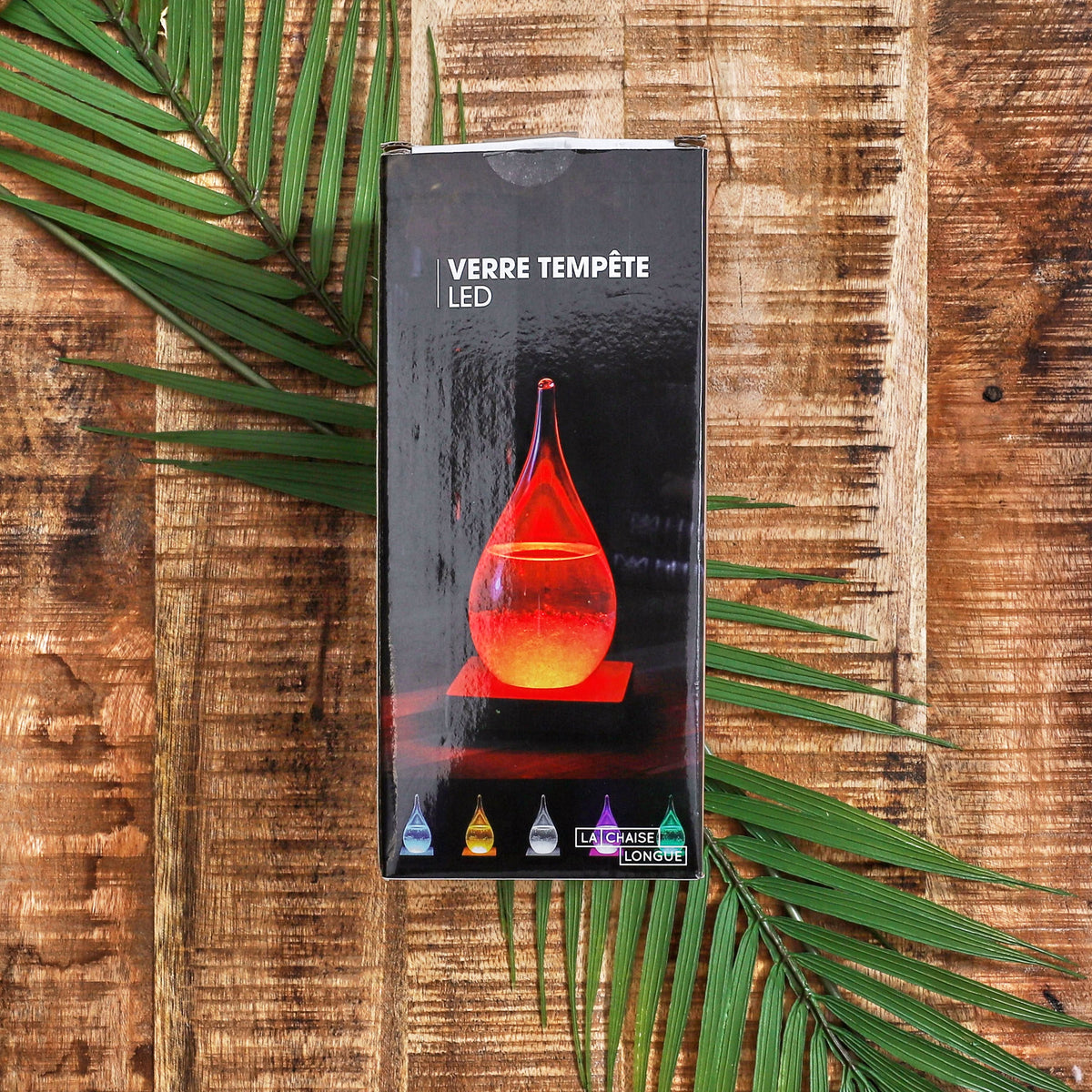 VERRE TEMPETE GOUTTE LED