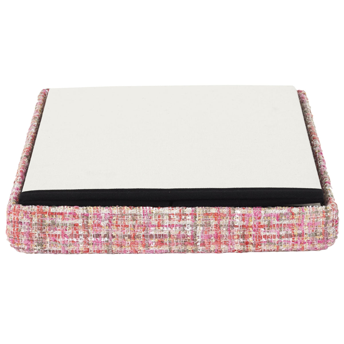 POUF PLIABLE TWEED ROSE