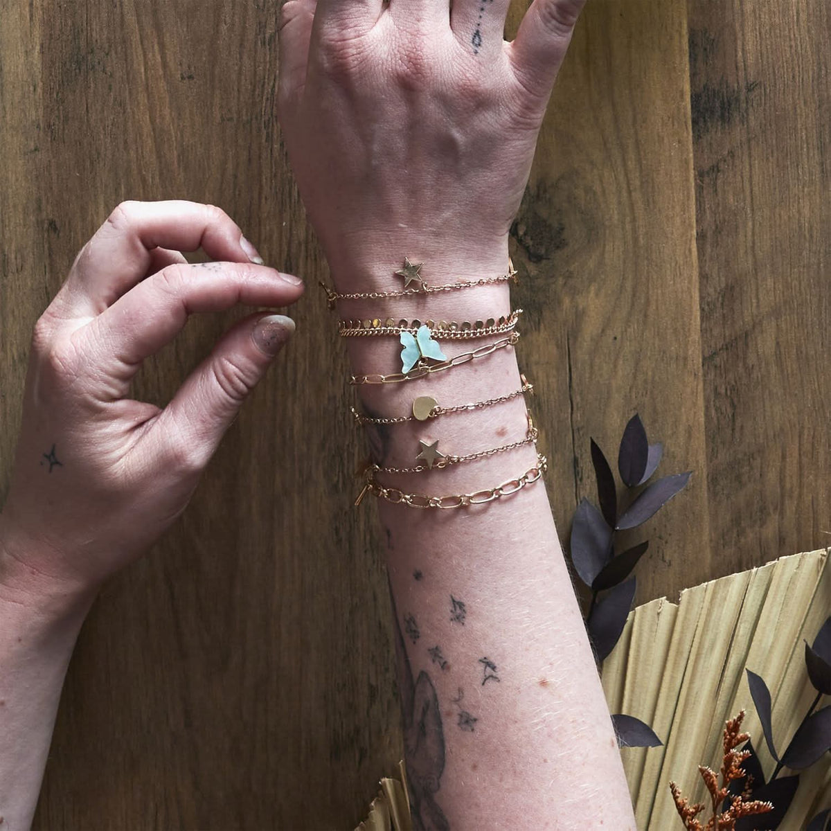 CARTE A GRATTER BRACELET PAPILLONS