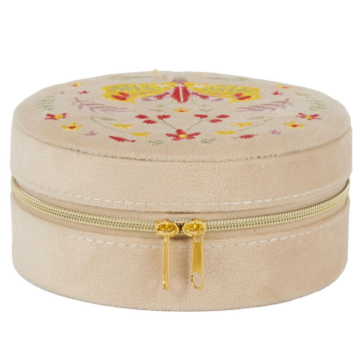 COFFRET A BIJOUX PAPILLON BRODE