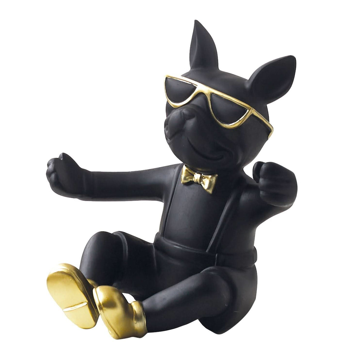 PORTE-BOUTEILLE BOULEDOGUE NOIR