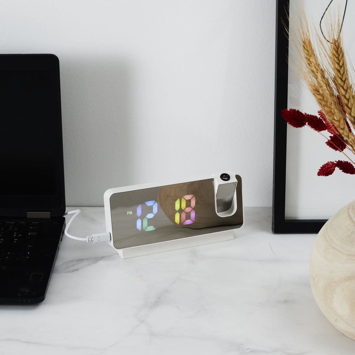 REVEIL PROJECTEUR MIROIR RAINBOW