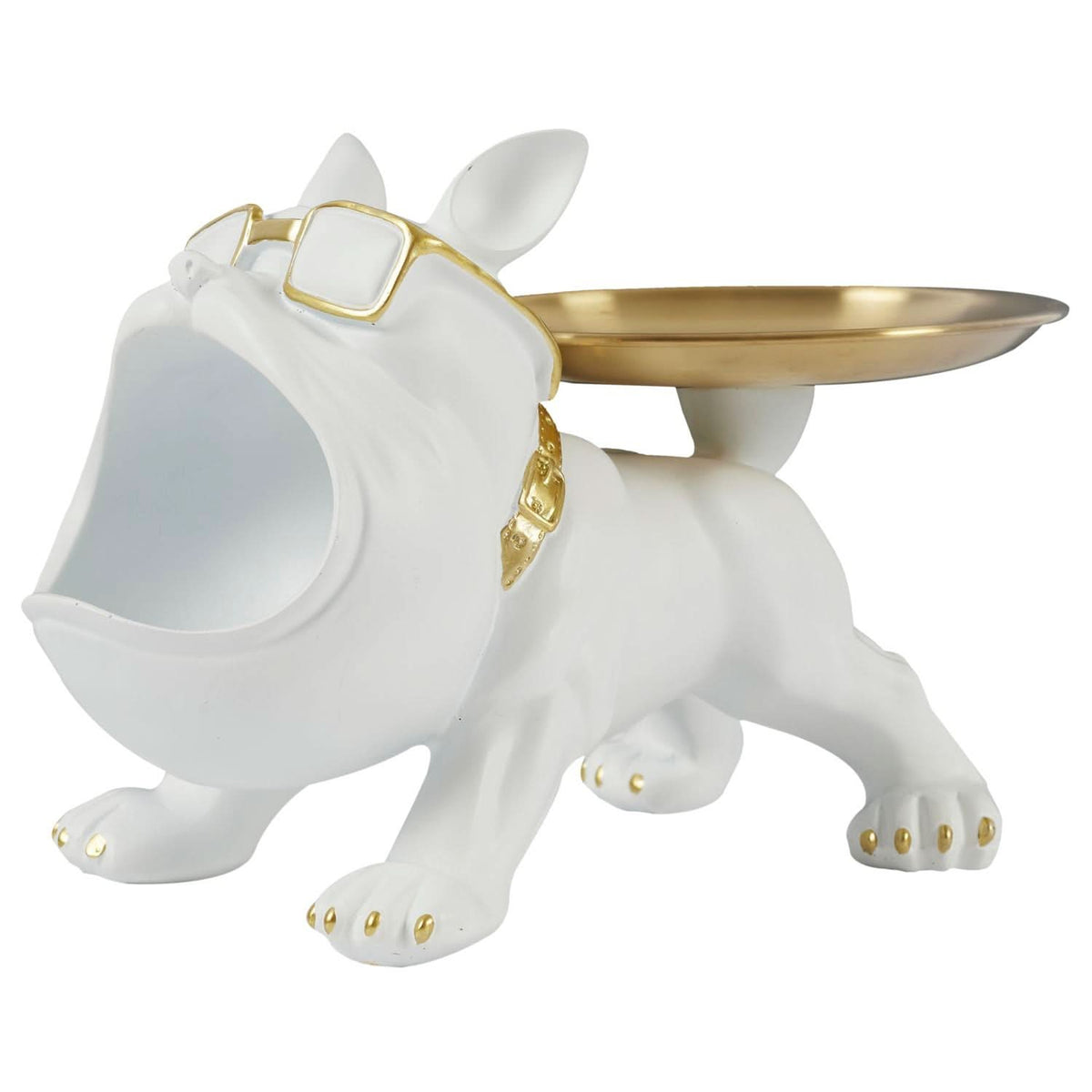 VIDE POCHES BOULEDOGUE MOLOSSE BLANC
