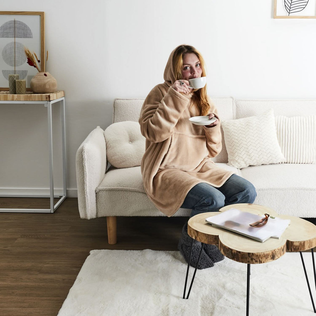 SWEAT PLAID COSY TIME