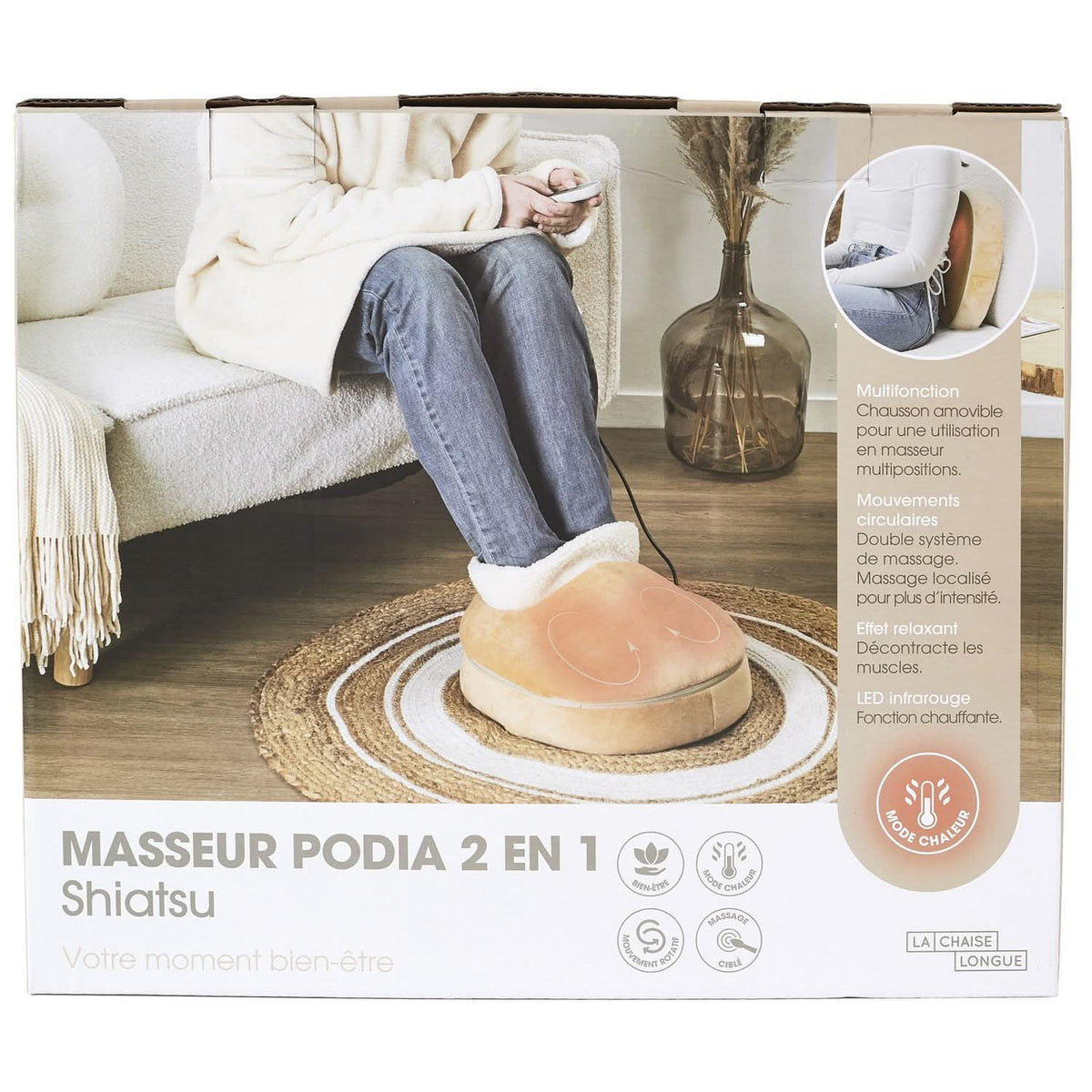 MASSEUR SHIATSHU PODIA 2 EN 1