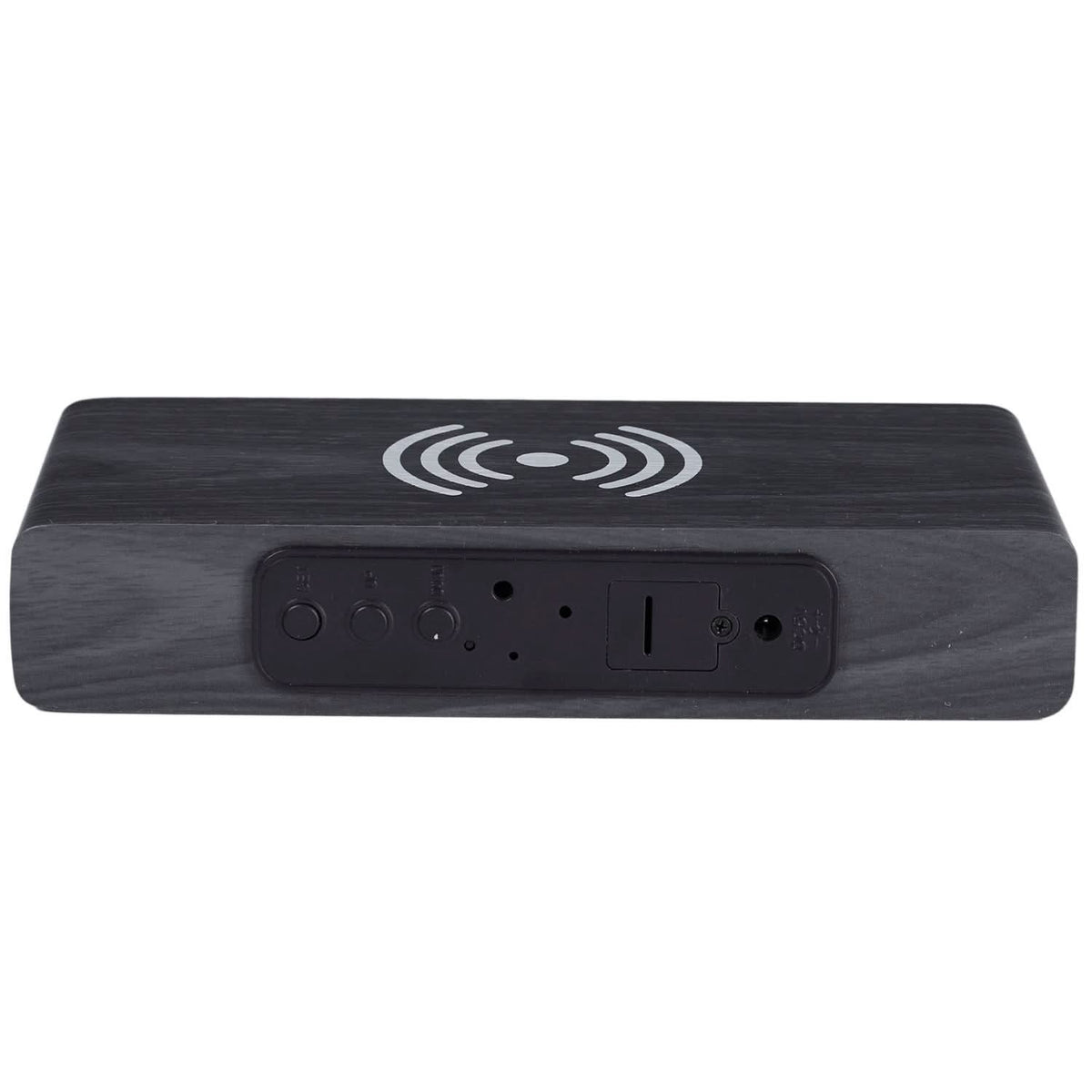 REVEIL CHARGEUR BOIS NOIR