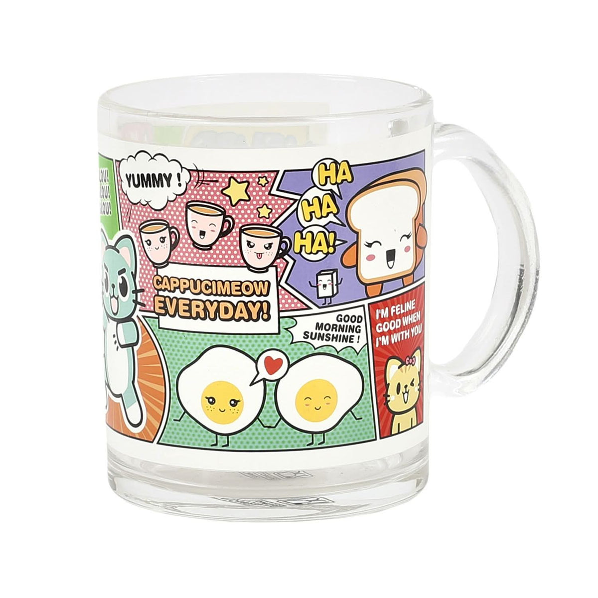MUG VERRE BD KAWAII