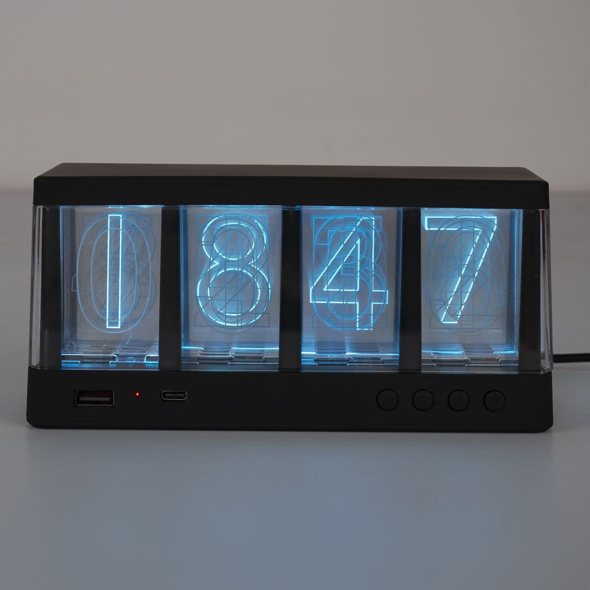 REVEIL CHARGEUR EFFET NEON