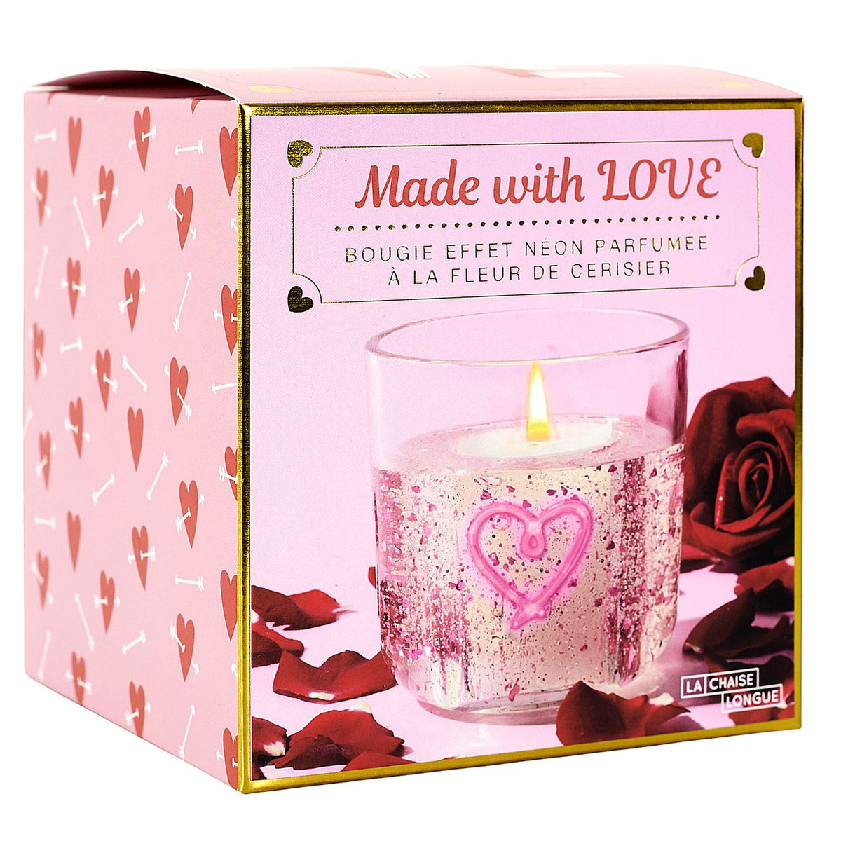 BOUGIE EFFET NEON COEUR