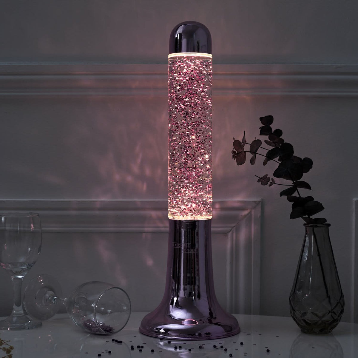 LAMPE LAVA COSMO PAILLETTES