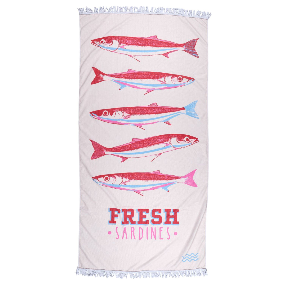 SERVIETTE DE PLAGE SARDINES FRESH