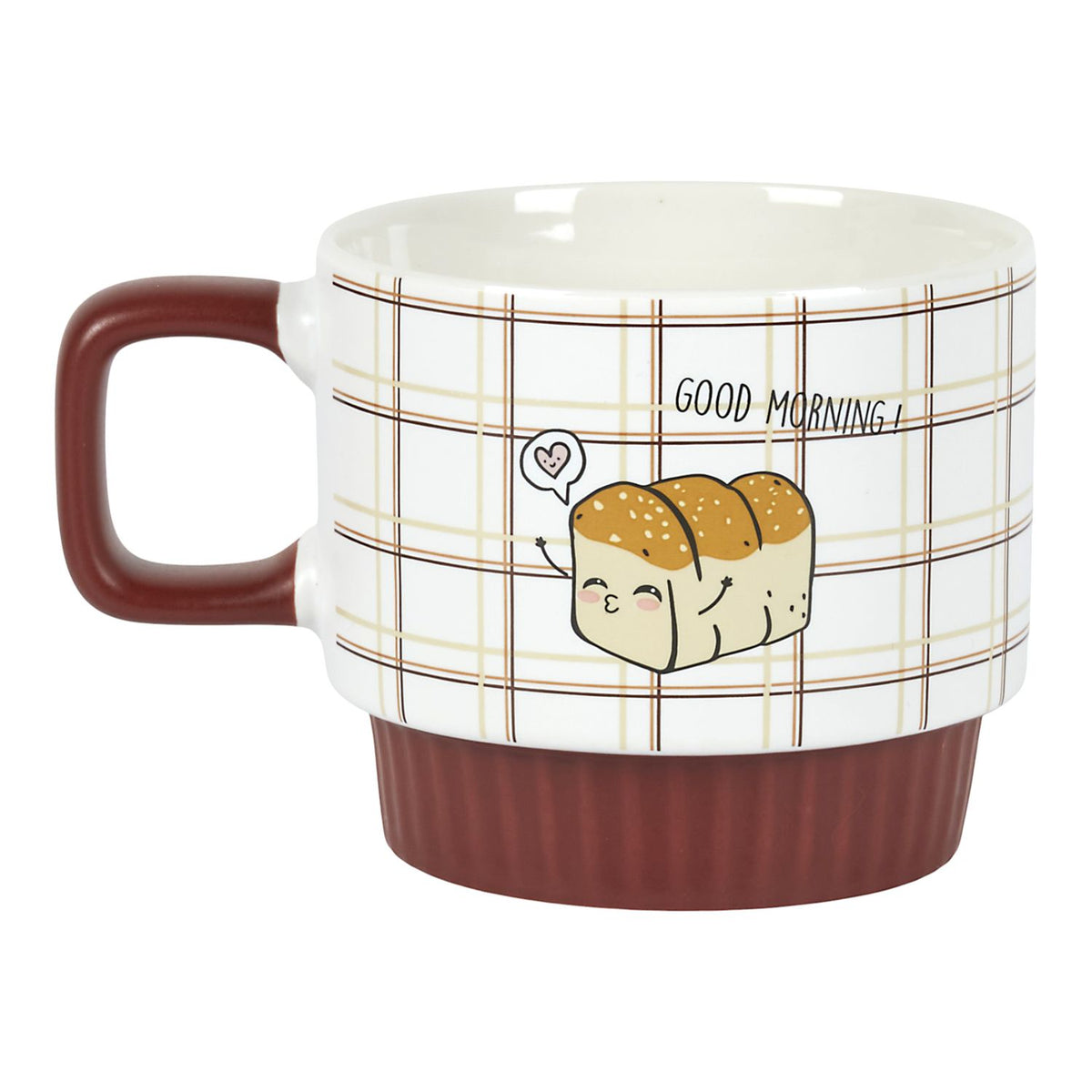 COFFRET 4 TASSES XL EMPILABLES YUMMY BREAKFAST