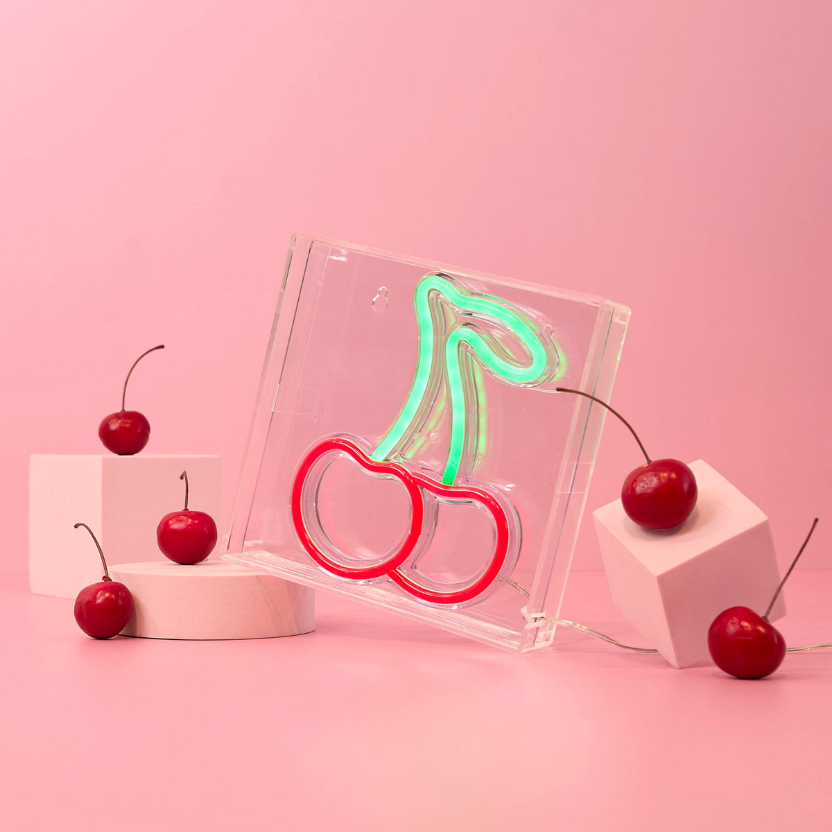 LAMPE EFFET NEON CERISE