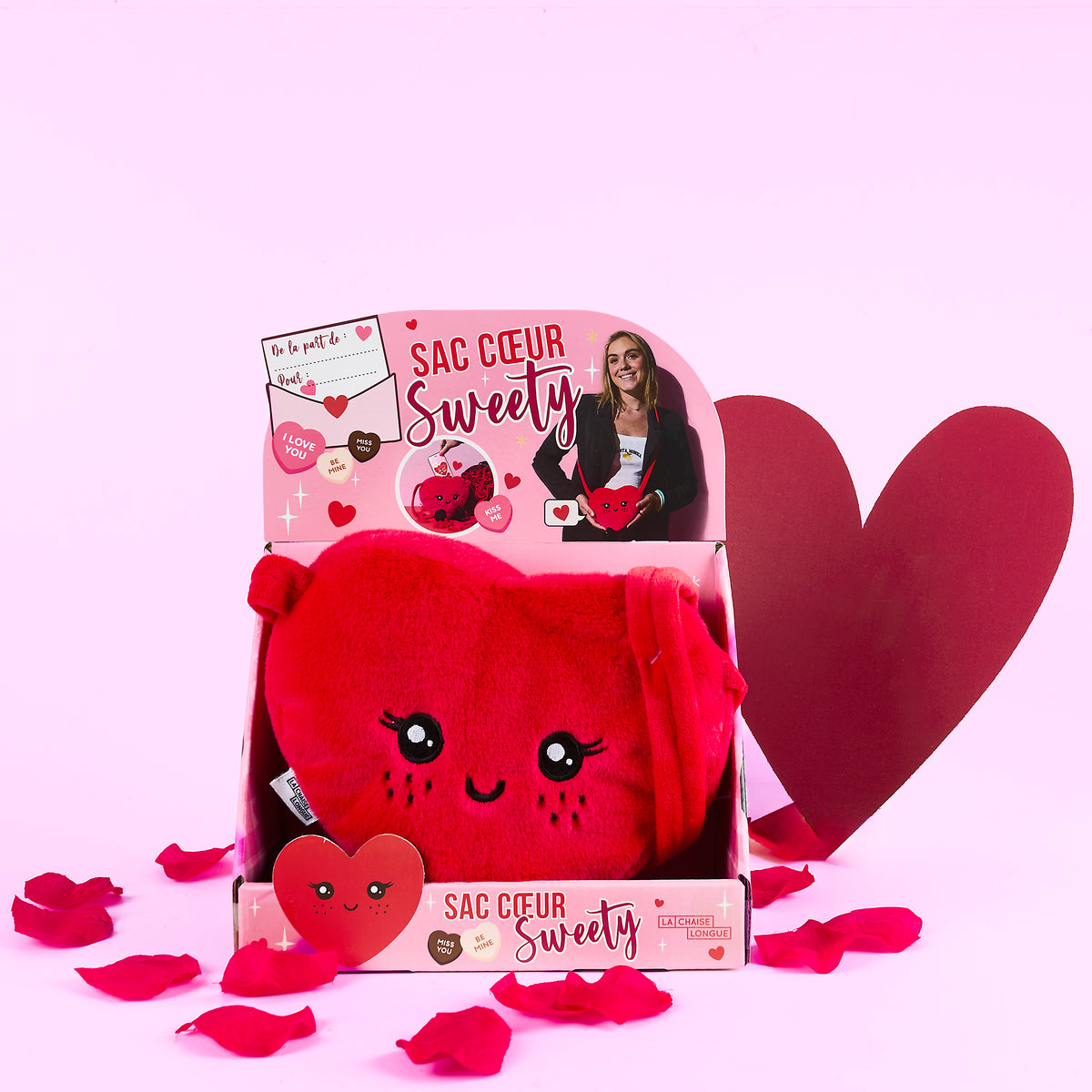 SAC PELUCHE COEUR