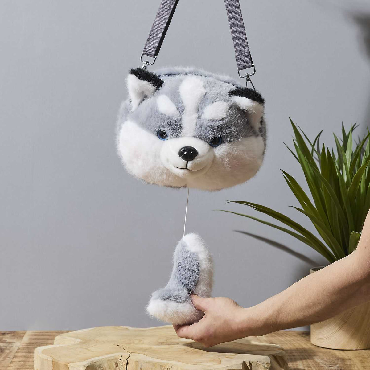 SAC PELUCHE HUSKY VIBRANT
