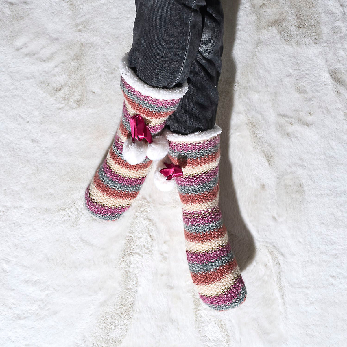 CHAUSSETTES EN MAILLE COSY FOLK