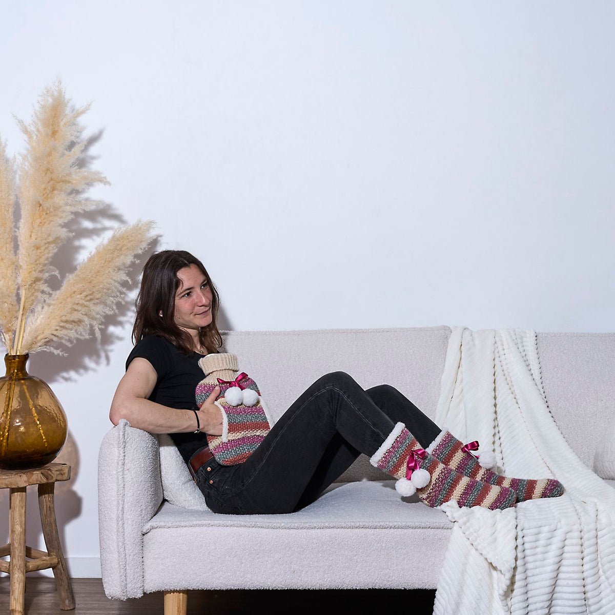 CHAUSSETTES EN MAILLE COSY FOLK