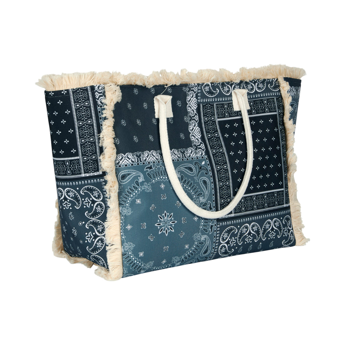SAC CABAS BANDANA NOIR