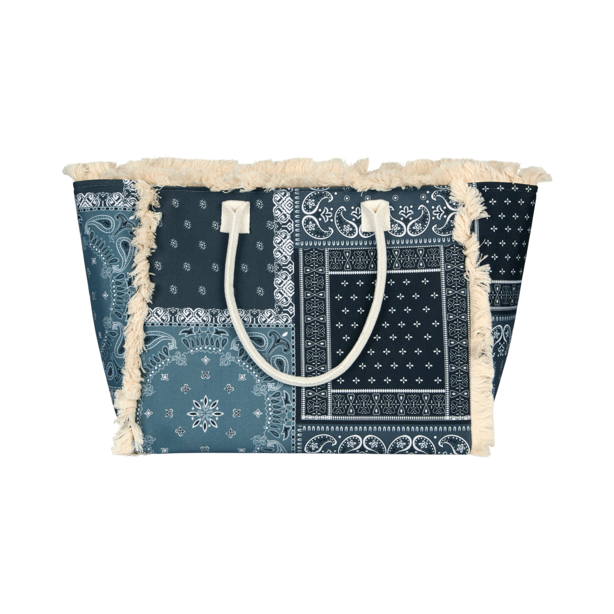 SAC CABAS BANDANA NOIR