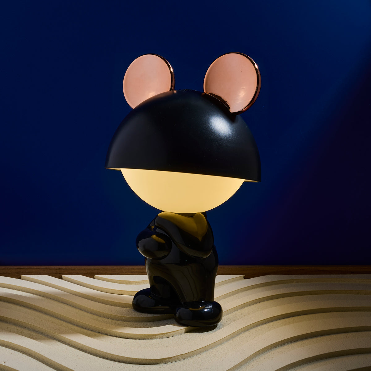 LAMPE ENCEINTE MISTER MOUSE GM DEBOUT NOIR