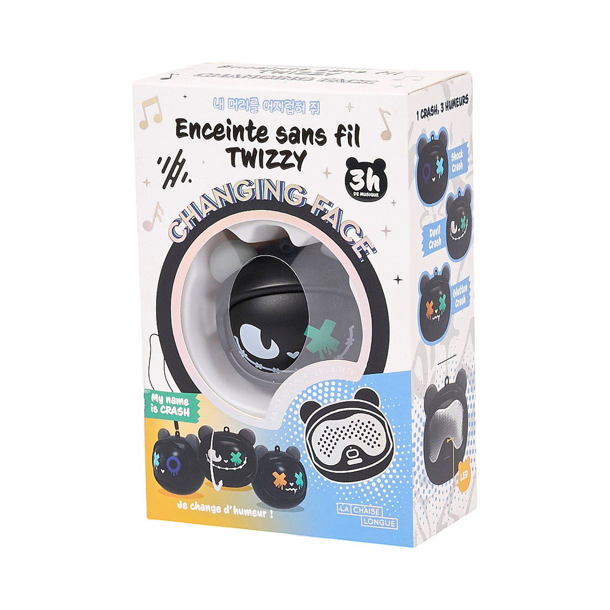 ENCEINTE CHANGING FACE CRASH NOIR