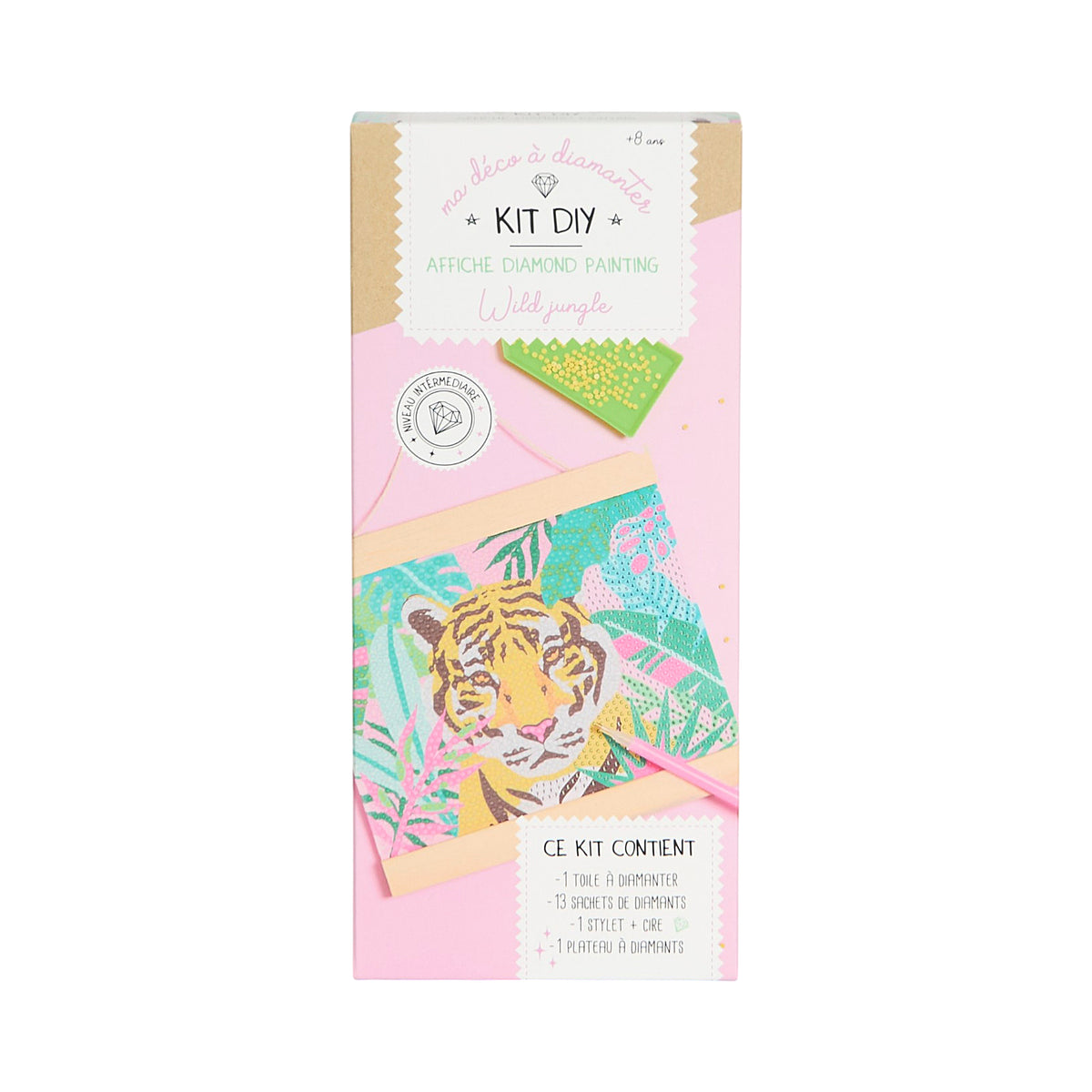 KIT DIY DIAMOND PAINTING AFFICHE WILD JUNGLE