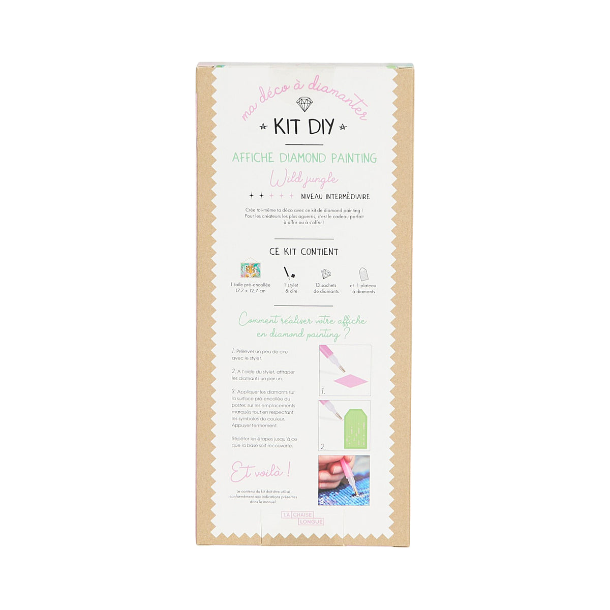 KIT DIY DIAMOND PAINTING AFFICHE WILD JUNGLE