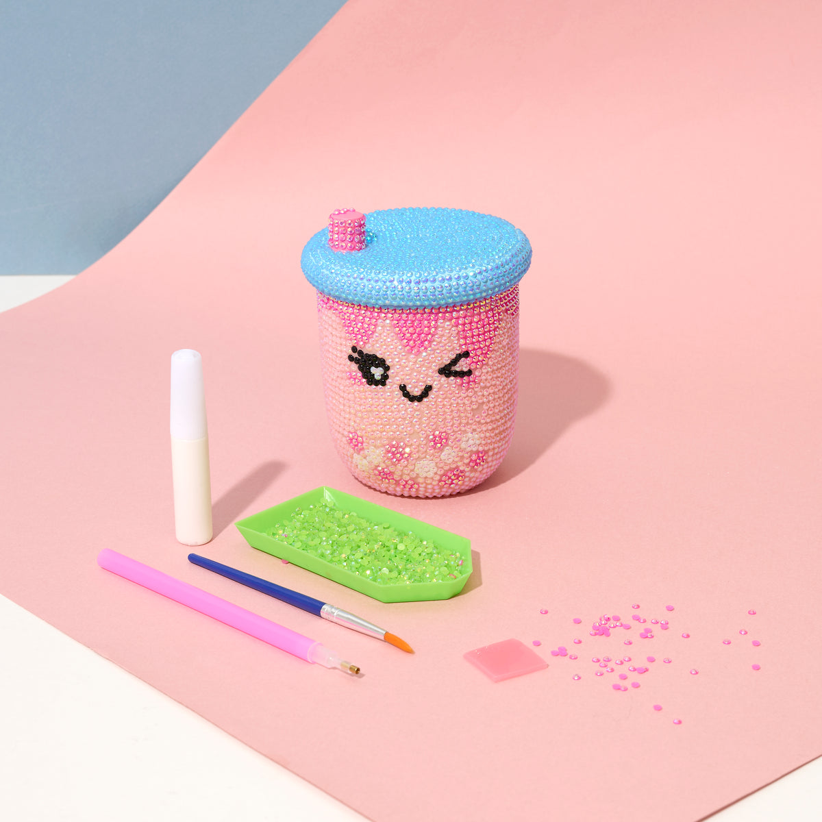 KIT DIY DIAMOND PAINTING 3D BUBBLE TEA