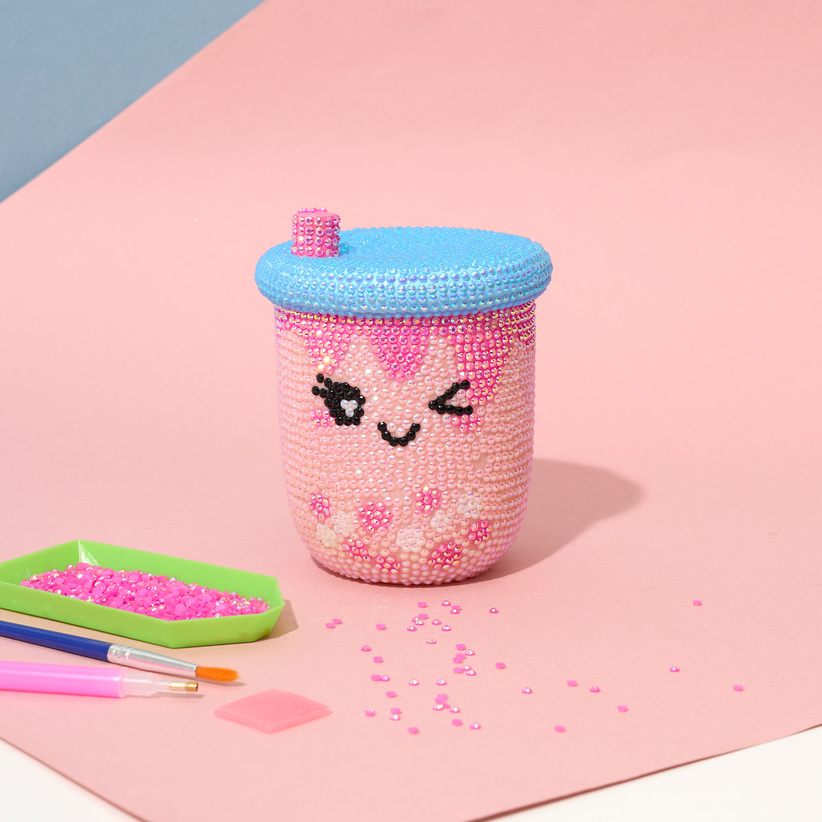 KIT DIY DIAMOND PAINTING 3D BUBBLE TEA