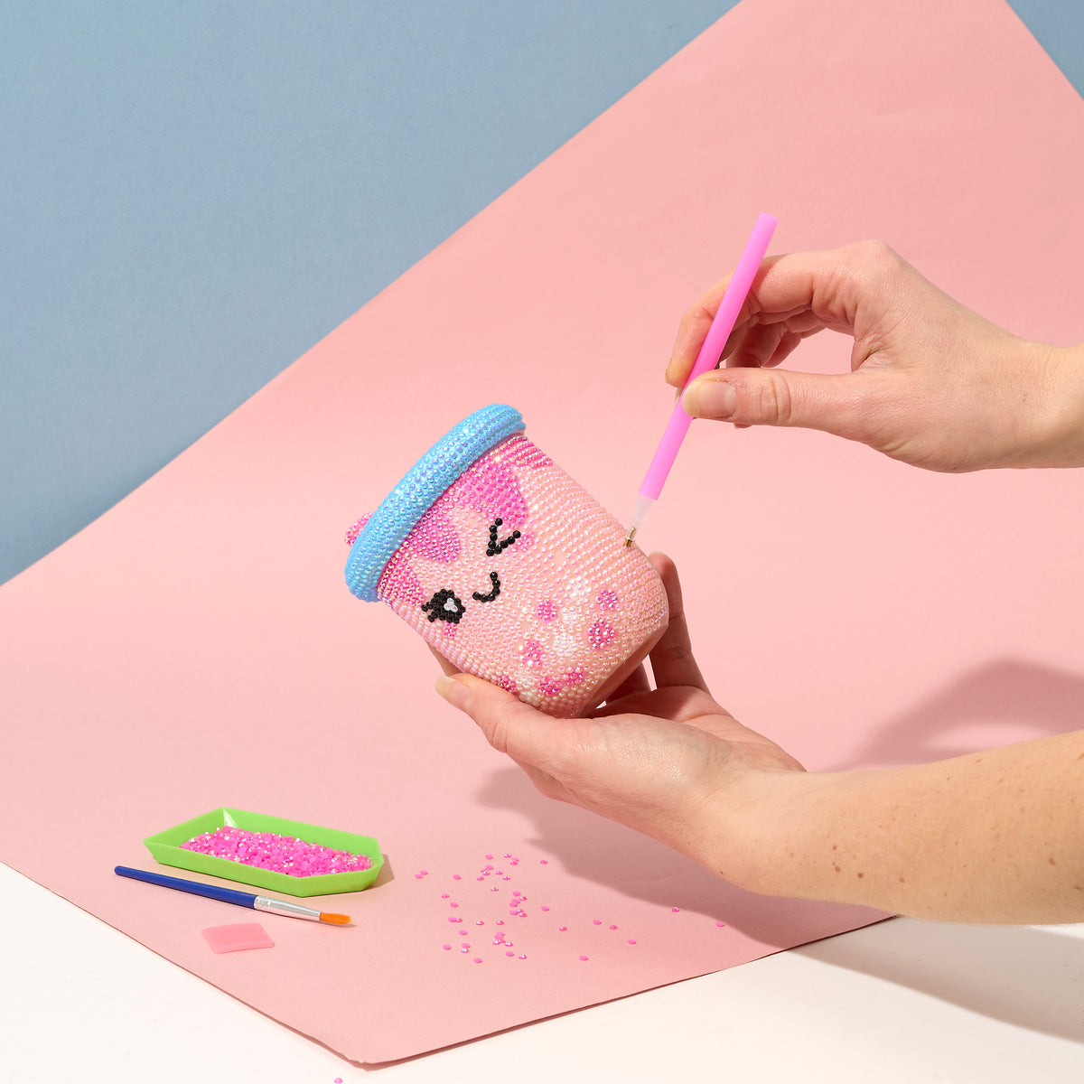 KIT DIY DIAMOND PAINTING 3D BUBBLE TEA