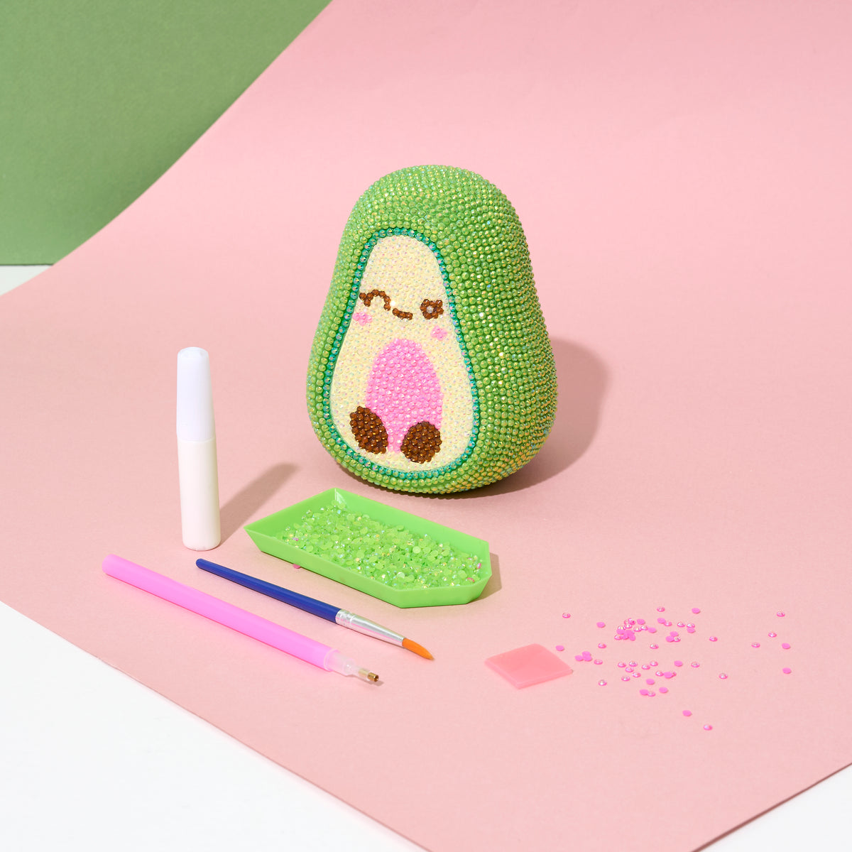 KIT DIY DIAMOND PAINTING 3D AVOCAT KAWAII