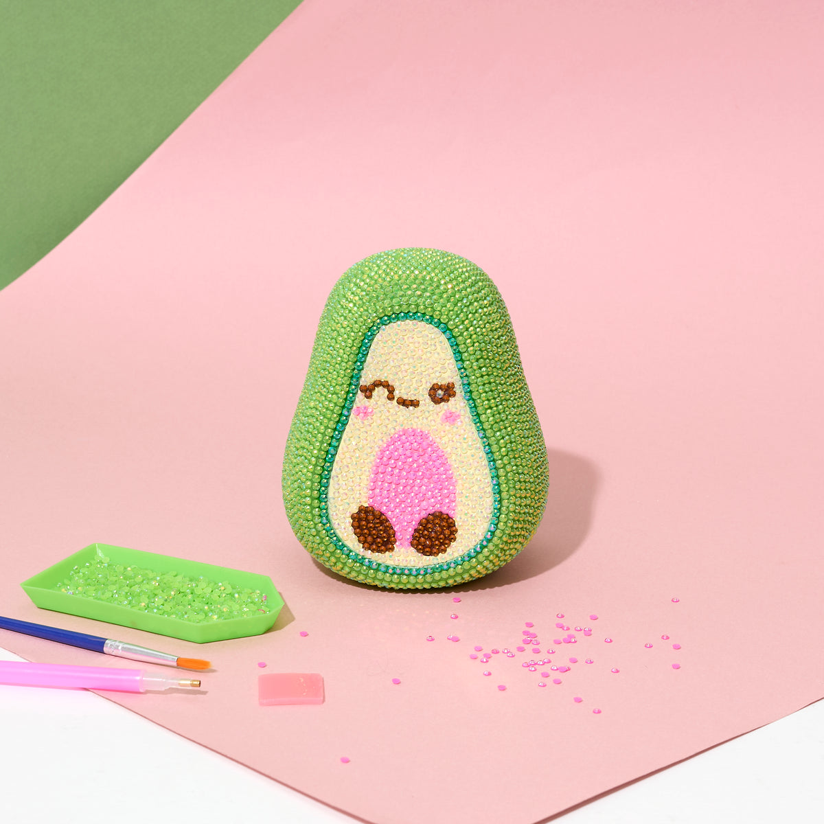 KIT DIY DIAMOND PAINTING 3D AVOCAT KAWAII
