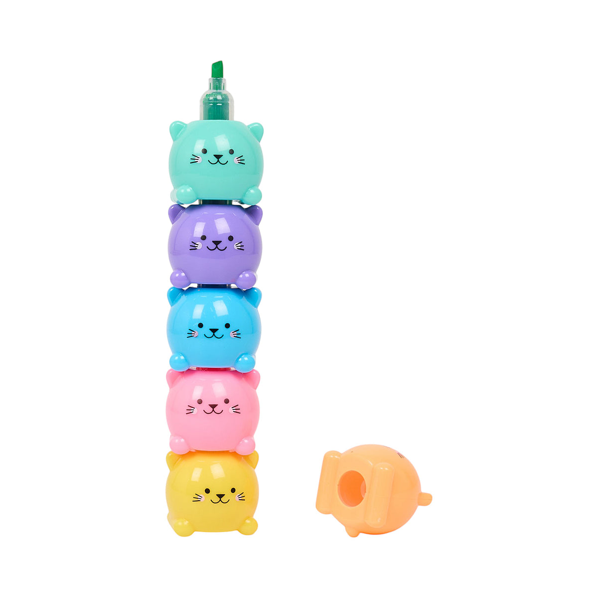 SURLIGNEURS EMPILABLES CHAT KAWAII