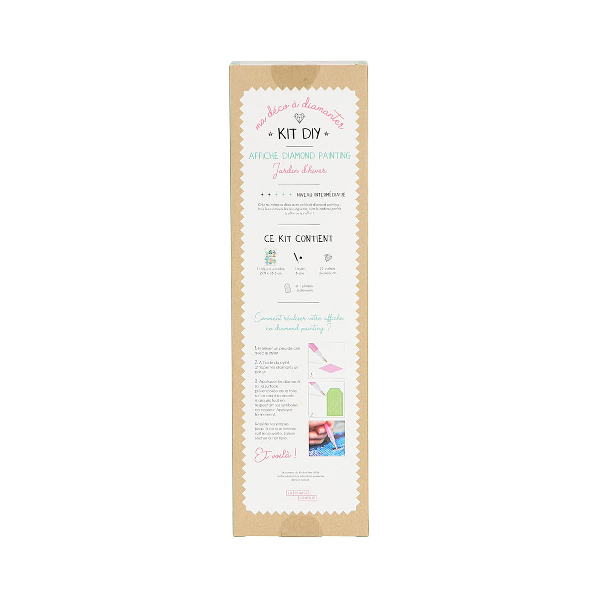 KIT DIY DIAMOND PAINTING AFFICHE JARDIN D HIVER