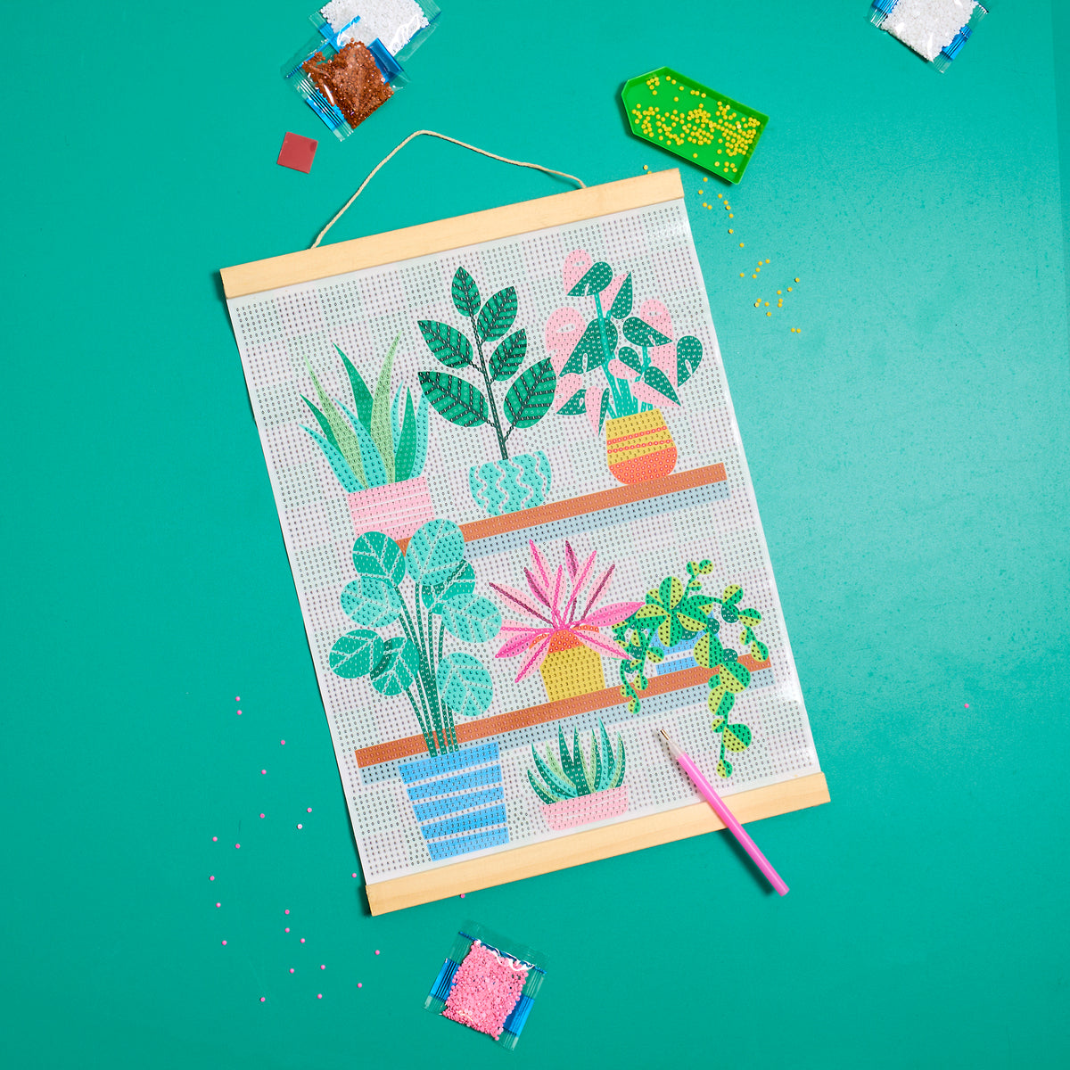 KIT DIY DIAMOND PAINTING AFFICHE JARDIN D HIVER