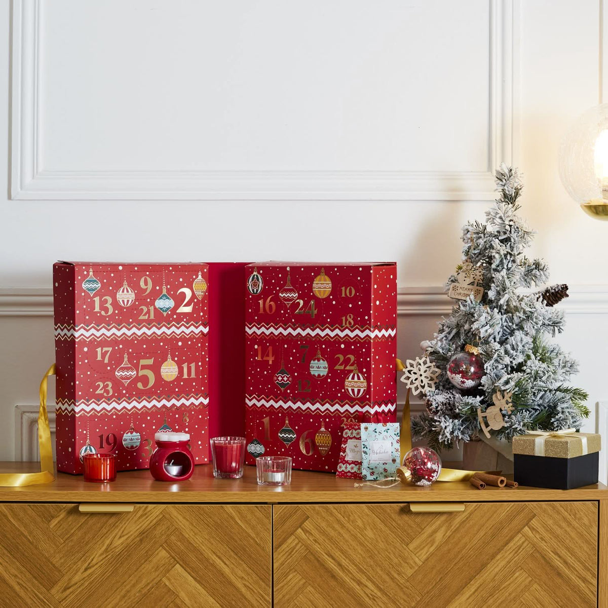 CALENDRIER AVENT BOUGIES ET SURPRISES NOEL TRADI
