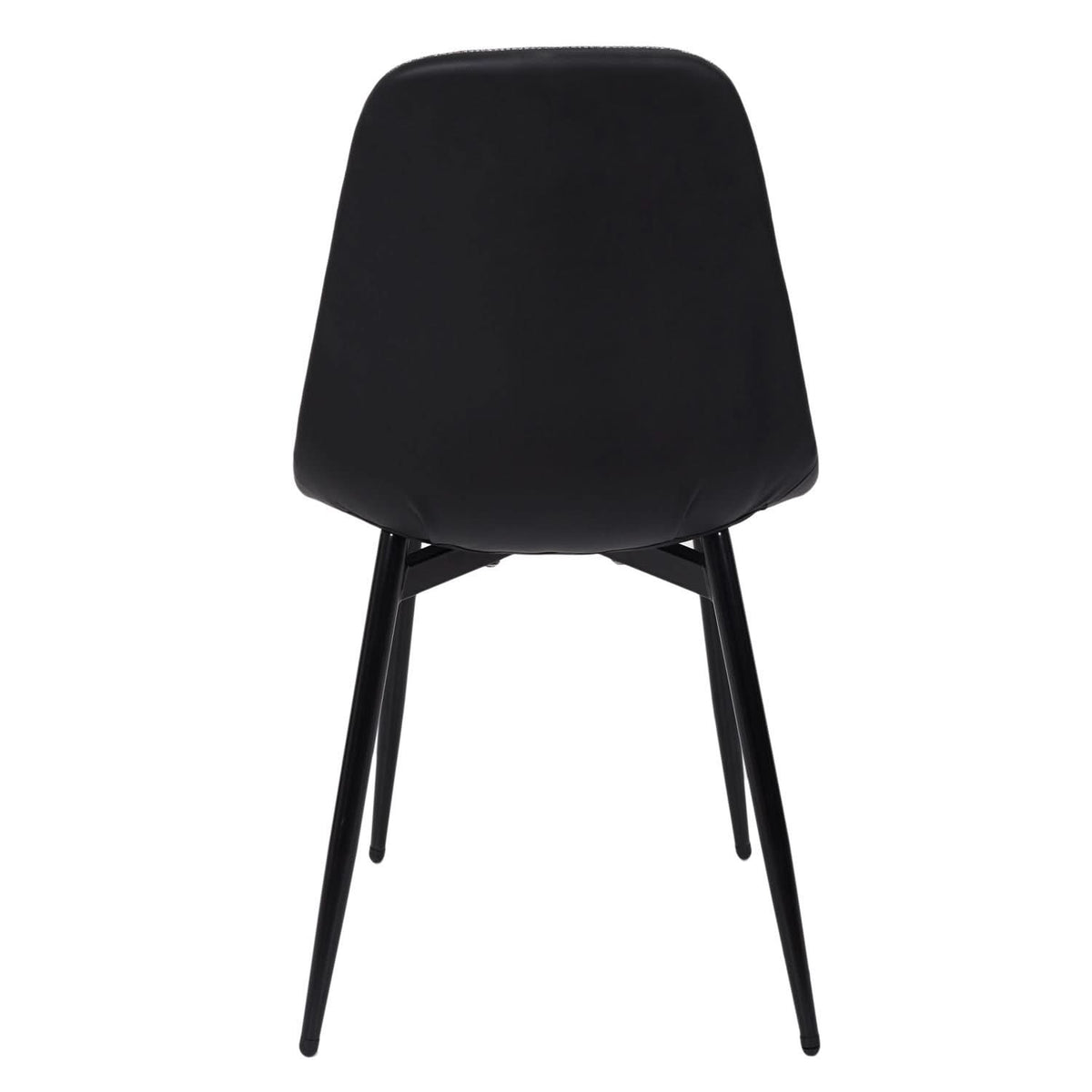 CHAISES MEMPHIS GRIS ET NOIR - Lot de 4
