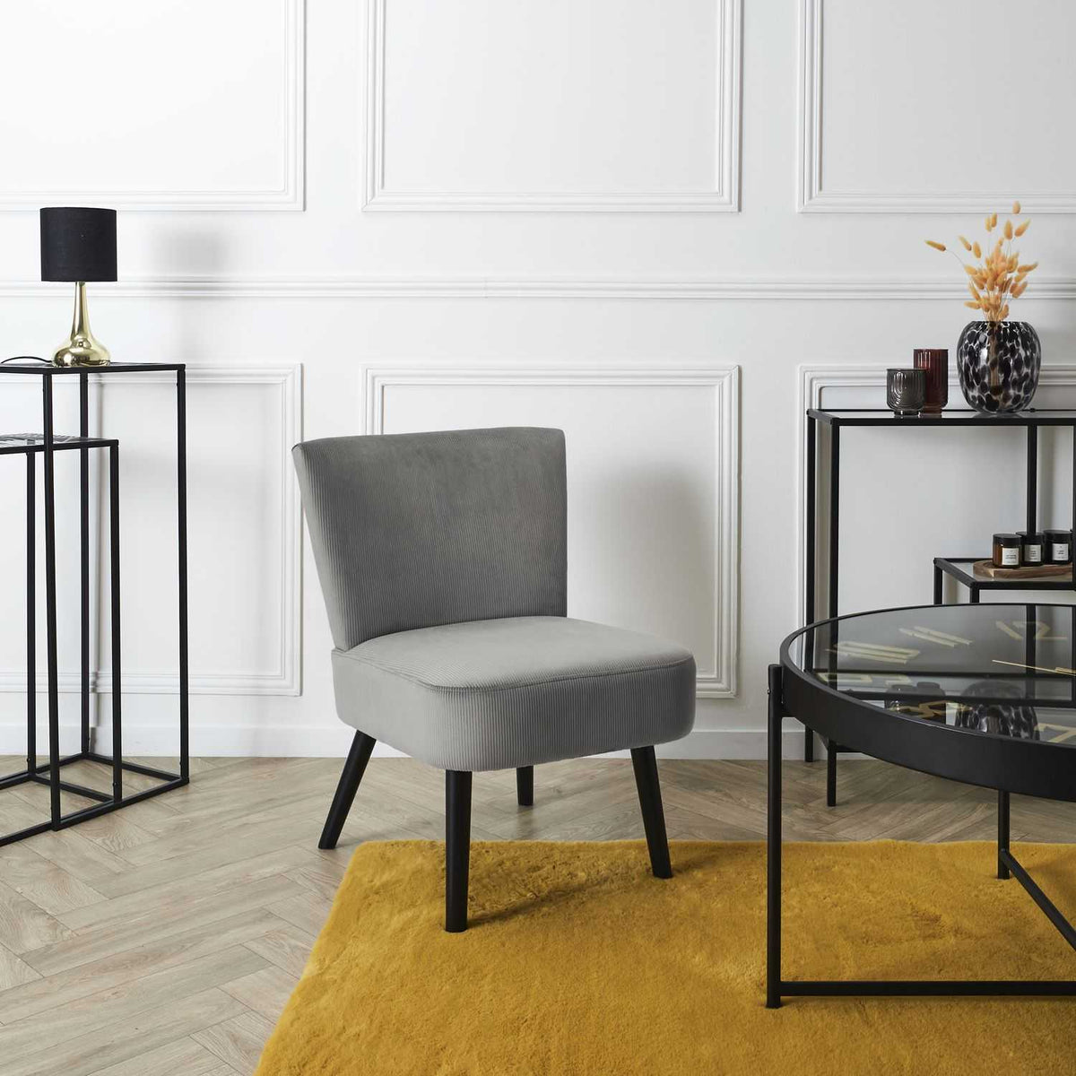 FAUTEUIL CRAPAUD GIULIA GRIS
