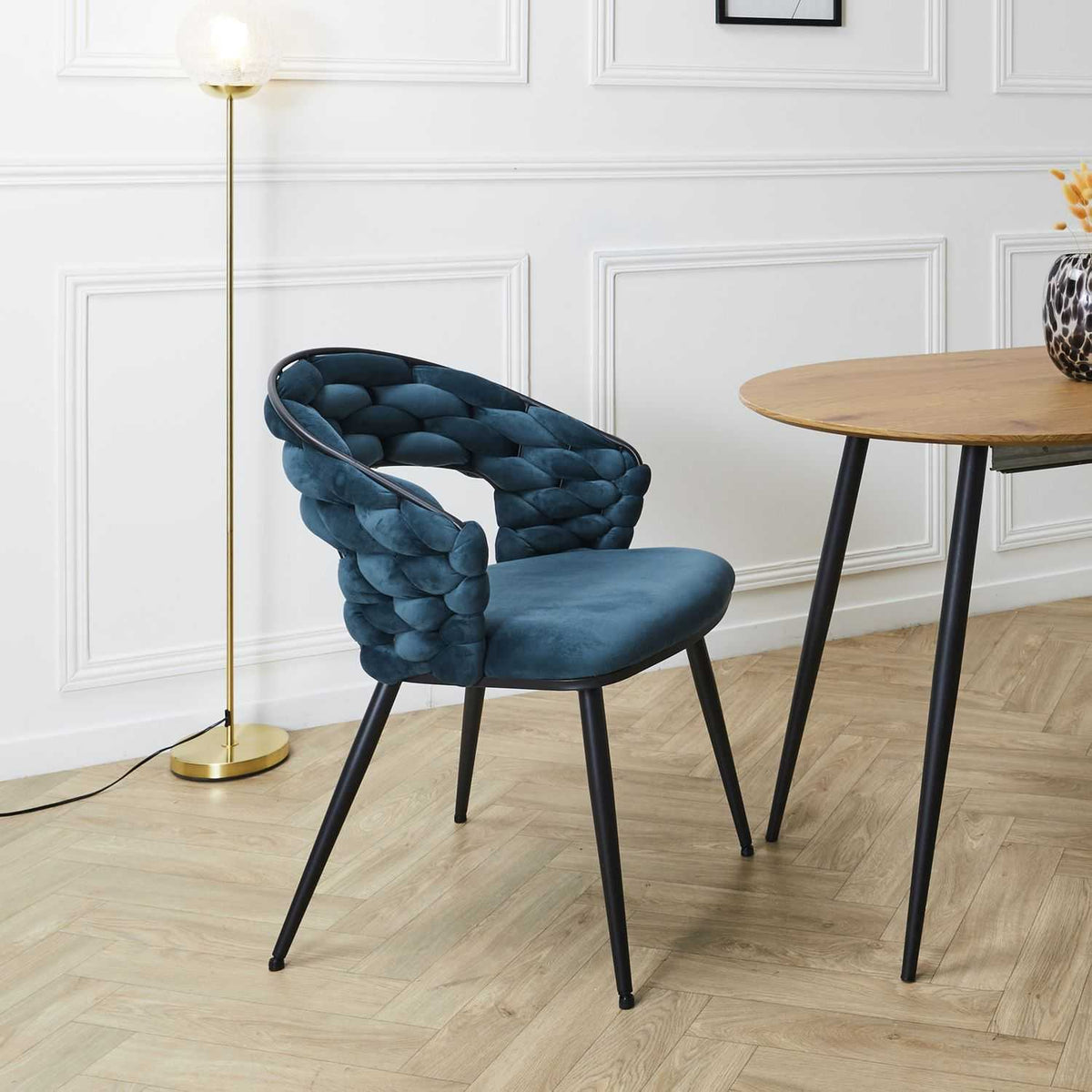 FAUTEUIL SAWYER BLEU CANARD