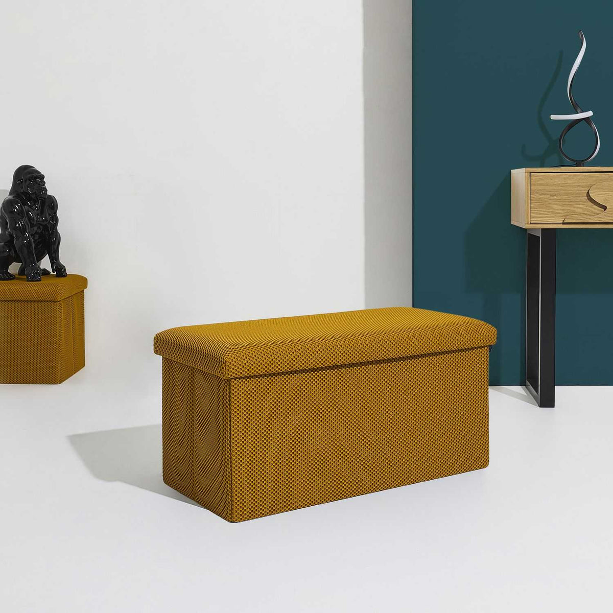 COFFRE BANC PLIABLE ATOME JAUNE
