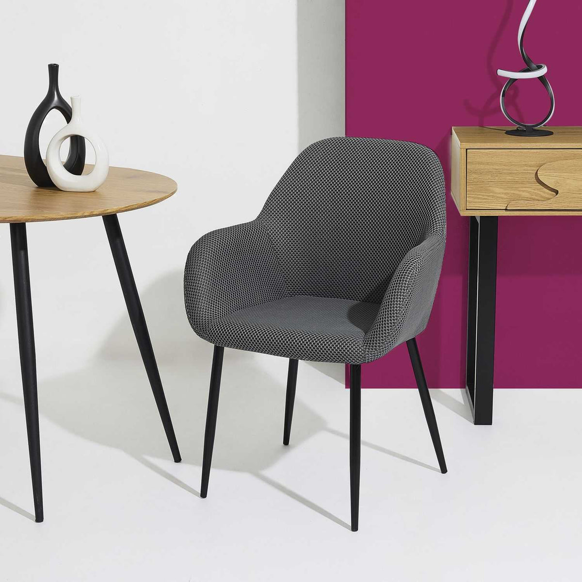 FAUTEUIL ATOME GRIS