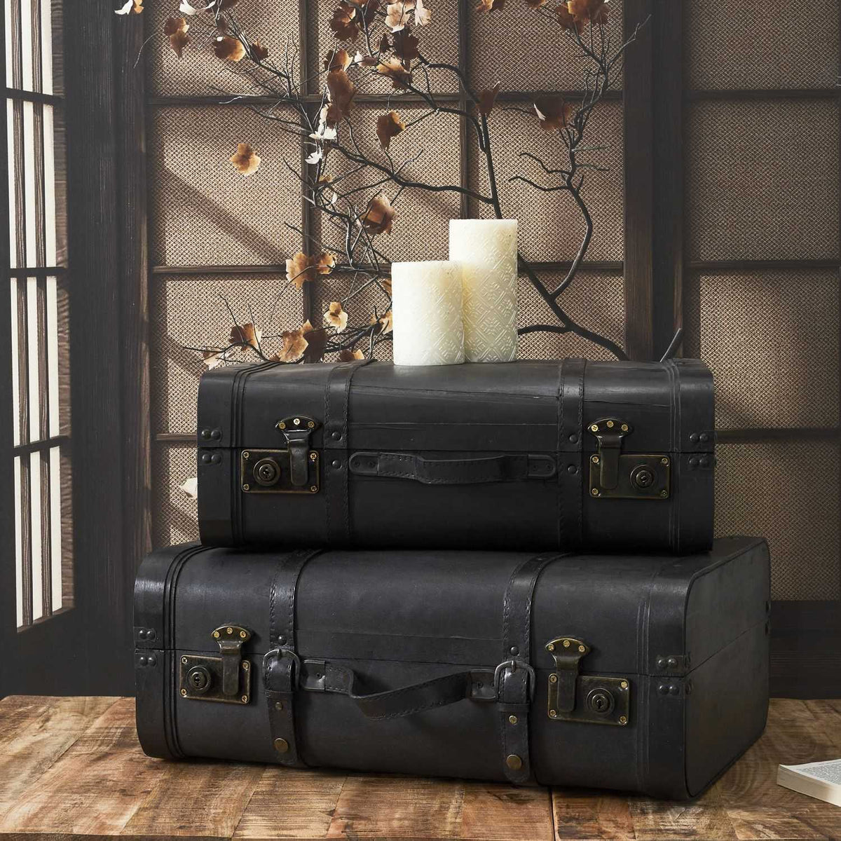 MALLE VINTAGE DECO - LOT DE 2