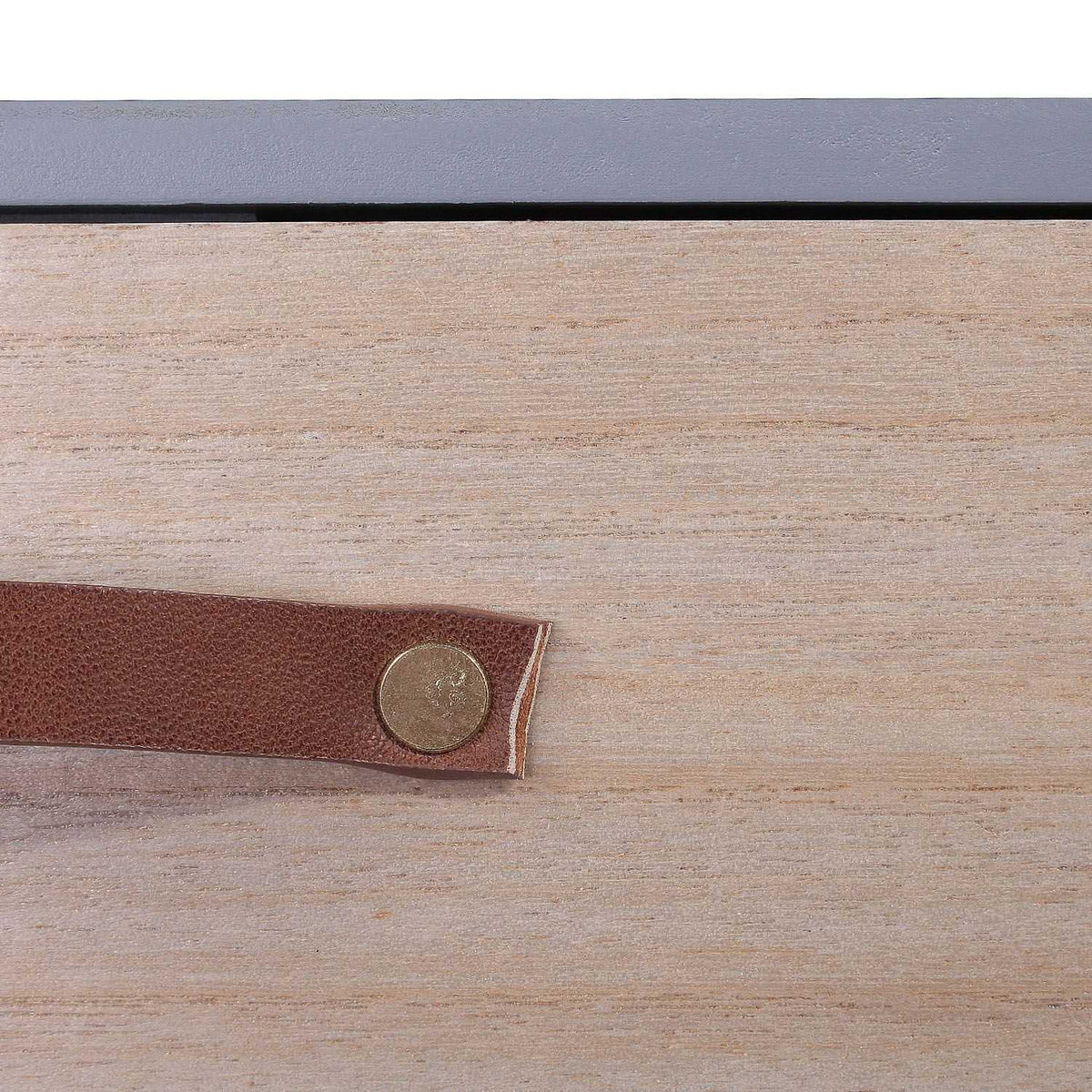 CHEVET GRIS 1 TIROIR EN BOIS