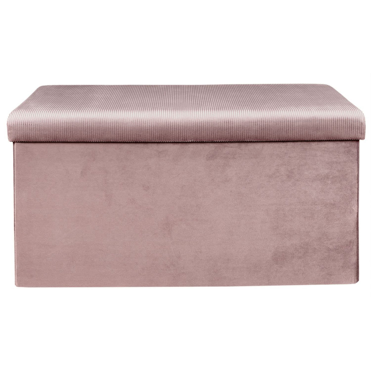 COFFRE BANC PLIABLE VELOURS COTELE GIULIA ROSE