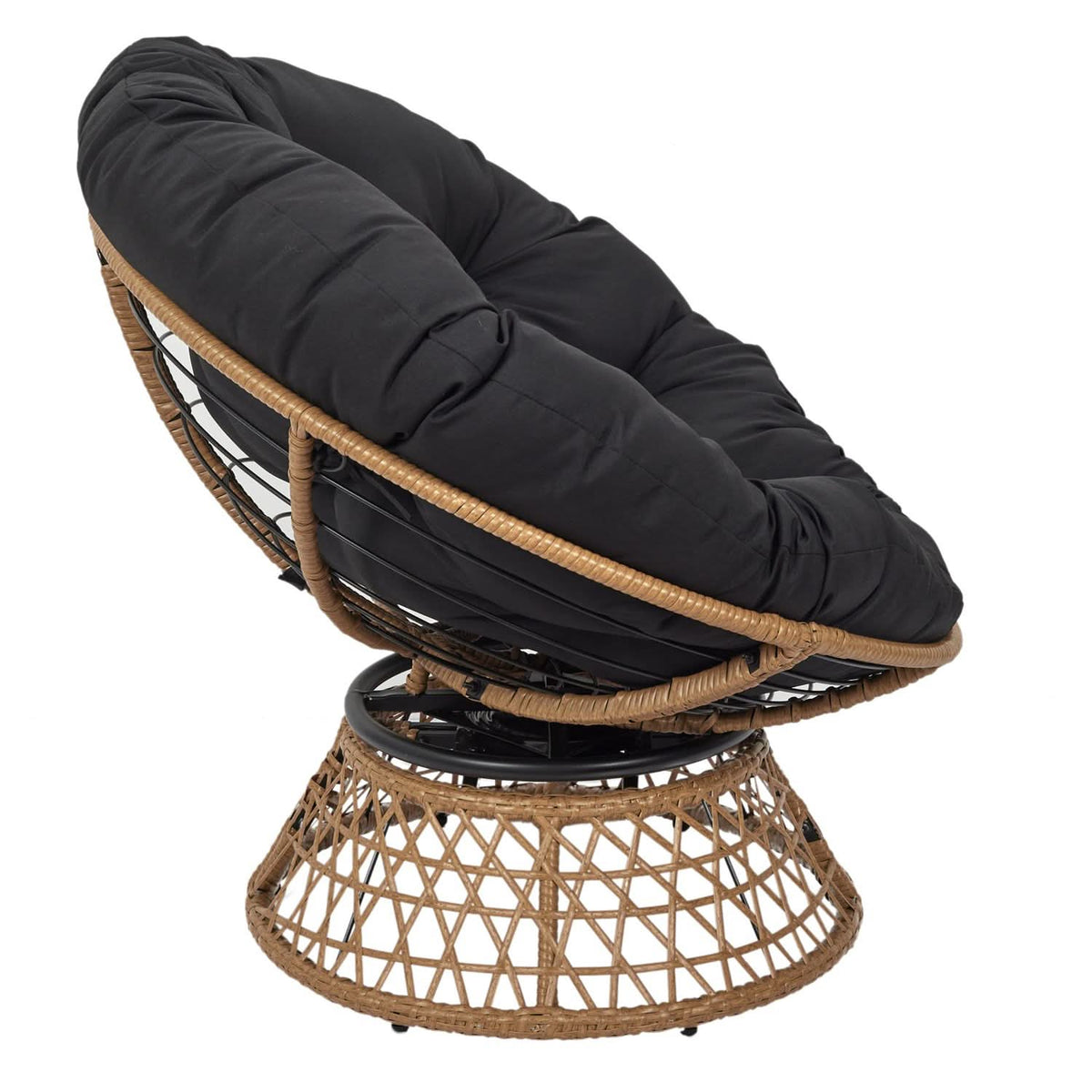 FAUTEUIL CANCUN COUSSIN NOIR