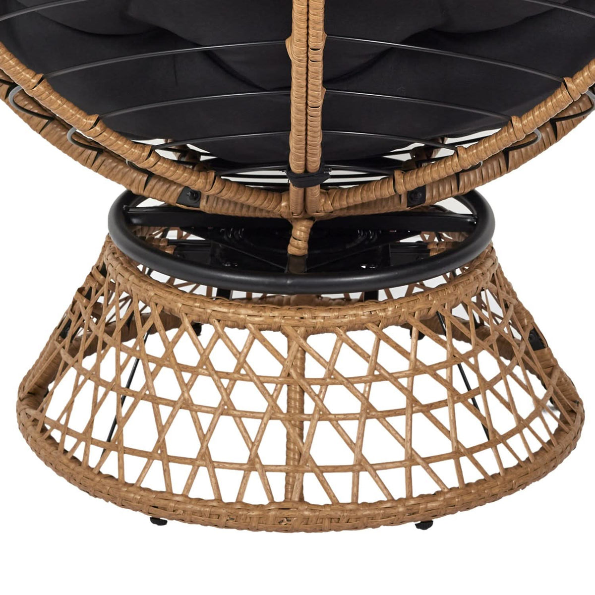 FAUTEUIL CANCUN COUSSIN NOIR